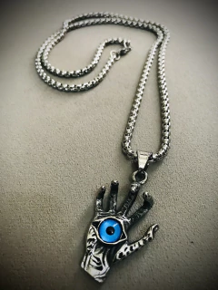 Collar mano ojo azul - comprar online