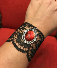 Pulsera camafeo rojo