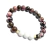 Pulseira Rodonita com Quartzo Branco