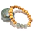 Pulseira Labradorita com madeira- Pedra da Magia