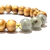 Pulseira Labradorita com madeira- Pedra da Magia - comprar online
