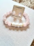 Kit Pulseira e Brincos Quartzo Rosa e Quartzo Branco - Amor e Paz - comprar online