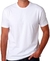 Camisa meia manga Branca lisa poliéster