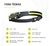 Lanterna de Cabeça Recarregável Led Corpo Motion Camping Torch Light Lamp Com Usb na internet