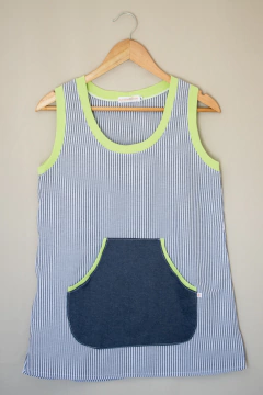 Amapola rayado - Línea colores: Verde lima - comprar online