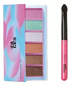 Paleta de sombras + aplicador faces