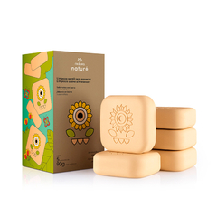Jabones en barra nature x5 unidades 90g c/u