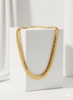 Choker luxo malha salamandra (9mm)
