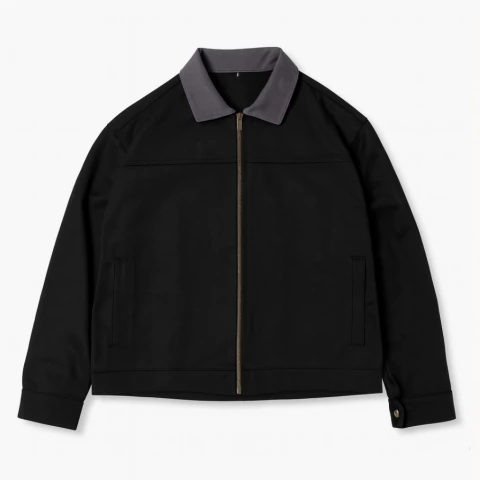 Sobrecamisa de Gabardina Negra - comprar online