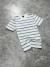 CAMISETA BROOKSFIELD LISTRADA - BRANCA C/ AZUL BEBÊ