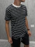 CAMISETA ZARA LISTRADA - PRETO