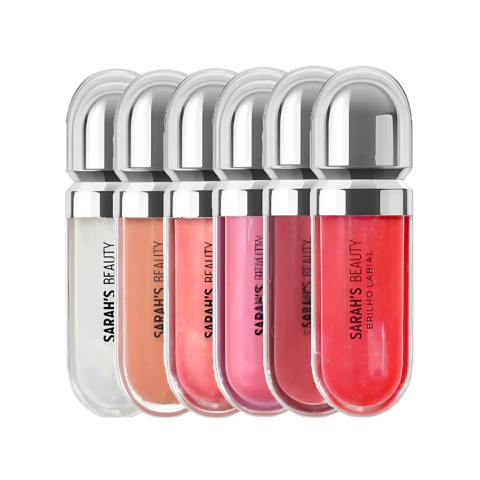 Gloss Labial com Brilho Sarah´s Beauty Selecione a Cor Desejada
