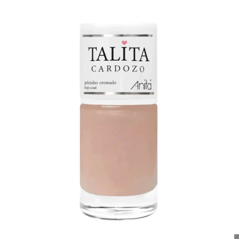 Esmalte Anita Talita Cardozo Top Coat 10 ml Pozinho Cromado