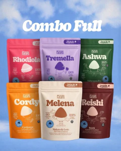 Combo Full - Melena, Cordy, Reishi, Tremella, Ashwa, Rhodio