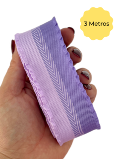 FITA Bicolor - ROXO/LILAS - 38mm - Princess