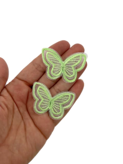 Imagem do APLIQUE BORBOLETA VOAL BORDADA ASA DUPLA