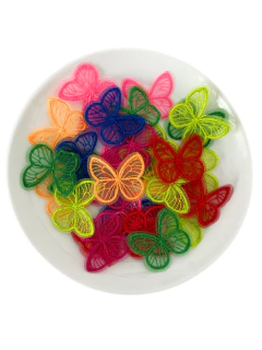 APLIQUE BORBOLETA VOAL BORDADA - Aviamentos3Marias