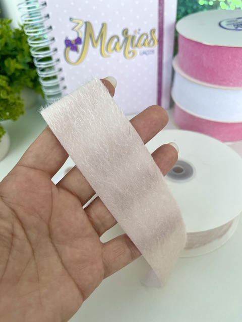 FITA PELINHO - CREME - 38mm - Princess - 2 metros