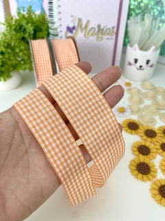 KIT fita xadrez - Laranja - 38mm e 25mm - 3 metros