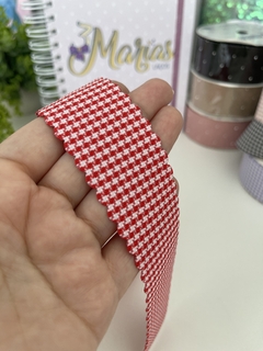 Fita Pied luxo - 38mm - 2 metros - Vermelho