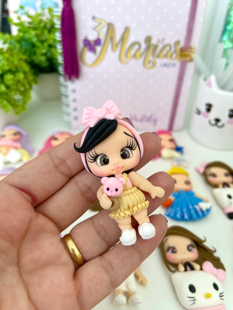 Aplique Biscuit bonequinha fofa