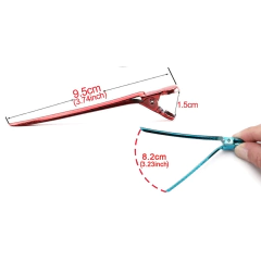 Presilha Grampo De Cabelo 12 Peças Metal Hair Clip - Ponto Do Barbeiro