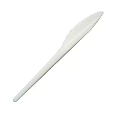 CUPGR - CUCHILLO PLASTICO BLANCO A GRANEL CAJA 1000 U