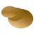 DISCO CARTON ORO 30 CM X UNIDAD