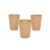 VASO POLIPAPEL 6 OZ 180 CC MADERA X 100 U