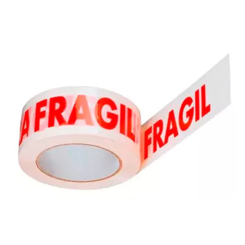 CINTA ADHESIVA FRAGIL 50 MTS. POR ROLLO