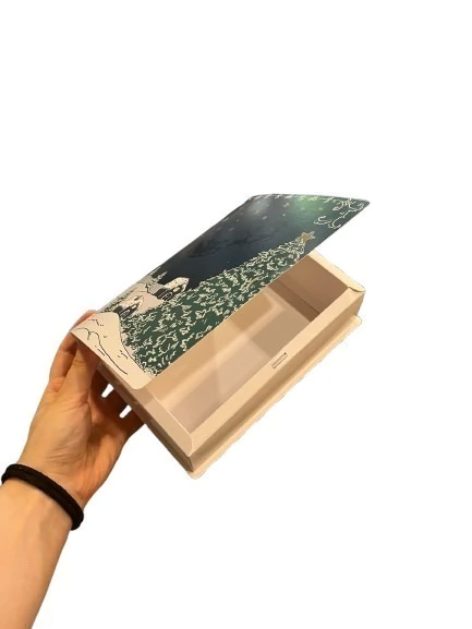 LINEA NOCHEBUENA BOX LIBRO 16.5X12X5 CM POR UNIDAD