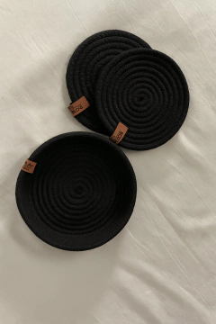 Imagen de Kit regalo! dos posavasos + canastita