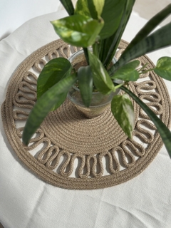 Platos de sitio de yute Bali 40 cm - comprar online