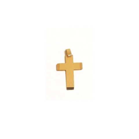 Colgante Dije Cruz Oro 18k Arena y pulida 0,7gr