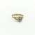 Anillo Cintillo Oro 18k con Cubic Corazón Grande