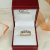 Anillo cintillo de Oro 18k. doble medio sin fin cubics azules y blancos TF1 - comprar online