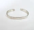 Pulsera Pinza de Plata 6mm Grabada con nombre y 2 corazones - Joyerías Glow ing ® Desde 1999. Rosario. | Joyas y Relojes