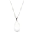 Conjunto cadena y colgante gota con leche materna