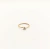 Anillo cintillo Oro 18k solitario con cubic central redondo 3mm TF3