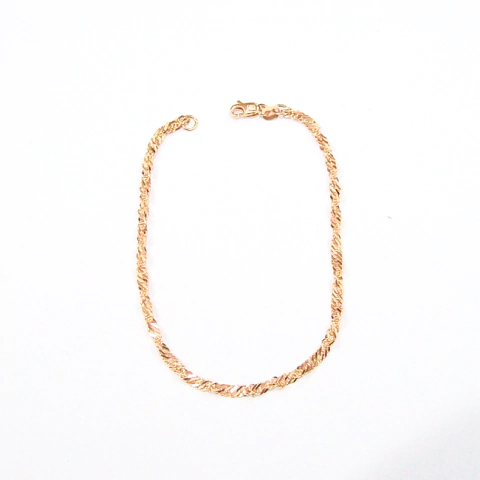 Pulsera Singapur Oro 18k 1,6gr Maciza 18cm - comprar online