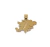 Colgante dije Oro 18K Islas Malvinas calado chico TF2