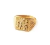 Anillo Sello Hombre Oro 18k Macizo Letras Iniciales a relieve TF3