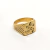 Anillo Sello Hombre Oro 18k Macizo Letras Iniciales a relieve TF3 - comprar online