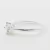 Anillo Plata 925 Cintillo Solitario Compromiso Cubic Blanco - tienda online