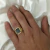 Imagen de Anillo Sello Hombre Oro 18k Piedra con coronas a relieve TF4