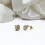 Aros Oro 18k Gota Cubic Grifa A Rosca Niña Mujer - comprar online