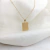 Conjunto cadena y medalla rectangular Oro 18k. Jóvenes - comprar online