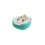 Abridores Ch Todo Oro 18k bisel facetado y strass celeste CH123