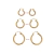 Par De Aros Argolla Cierre Italiano 18mm Oro 18k - tienda online