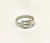 Anillo Plata 925 Macizo Cinta Con 2 Iniciales Caladas - comprar online